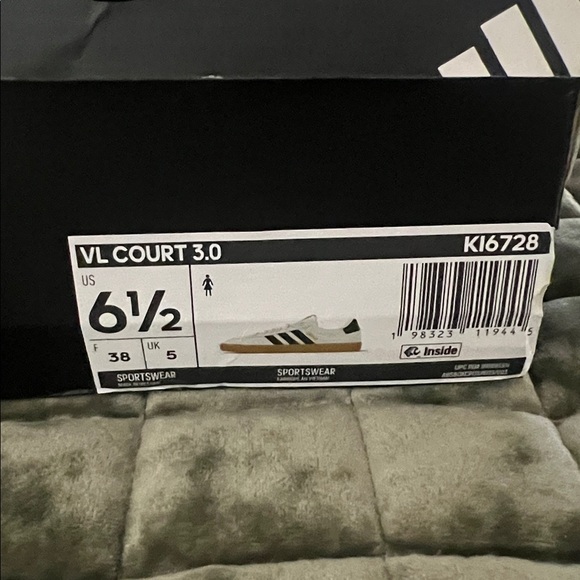 Adidas VL Court 3.0 Sneaker - Women's - Off White 6.5 - Picture 10 of 10